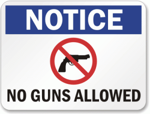 Notice-No-Gun-Sign-K-1209